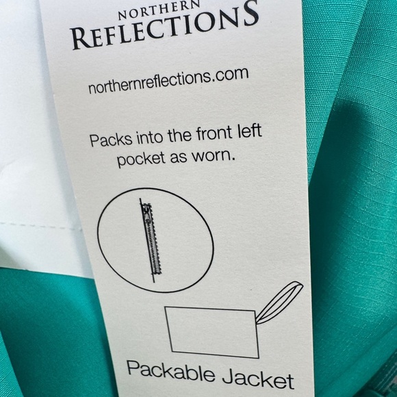 Northern Reflections Full Zip Packable Windbreaker Jacket - Picture 5 of 14